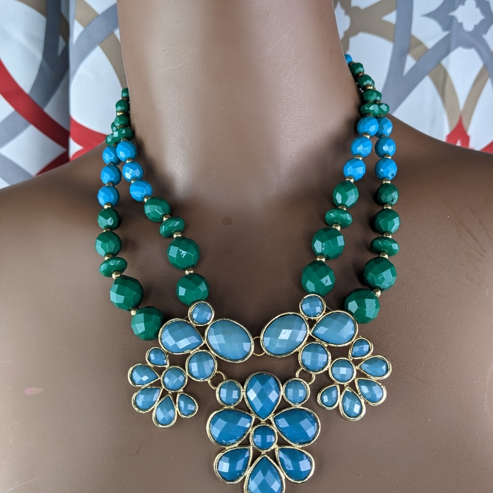 BEAUTIFUL NECKLACE AND EARRINGS SET. - Picture 3 of 7